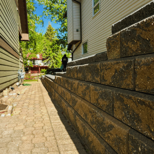 Custom-designed retaining wall solutions for Calgary homes